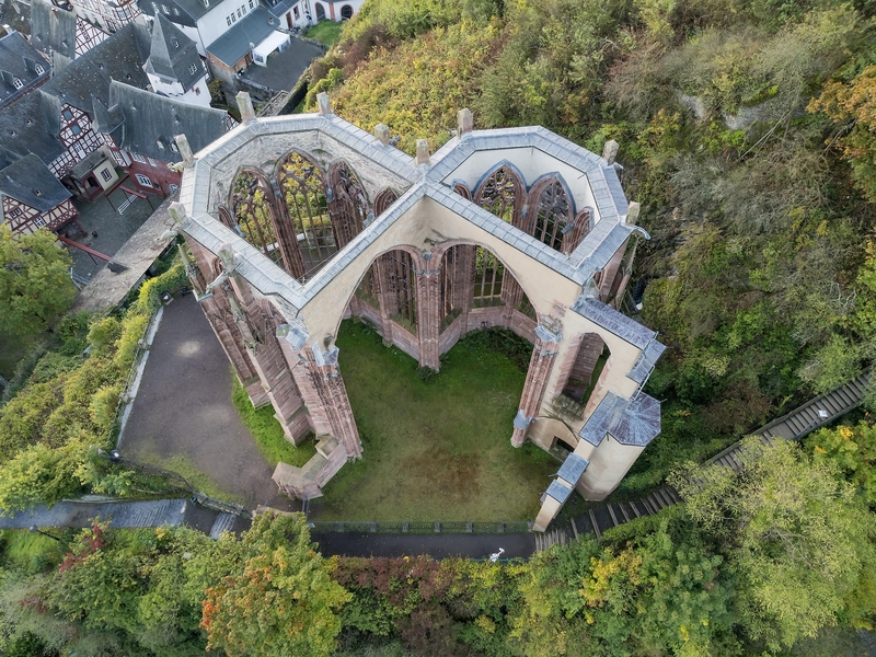 Wernerkapelle aus der Vogelperspektive