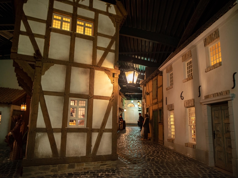 Historische Gasse im LVR-Freilichtmusem Kommern