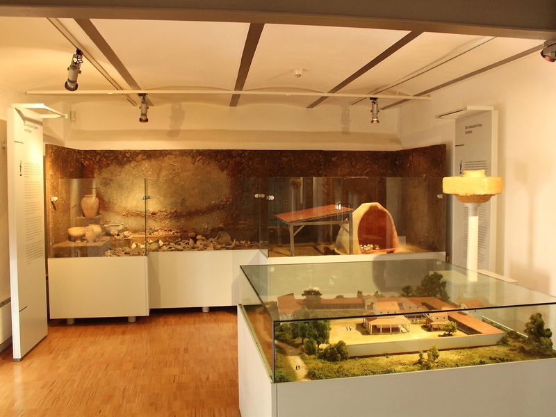 Modell Martberg im Stiftsmuseum