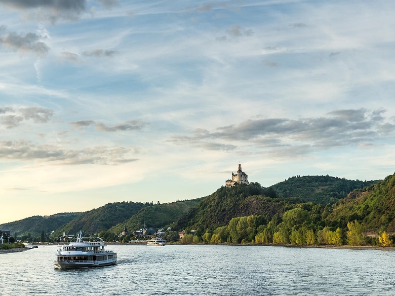Marksburg vom Schiff aus