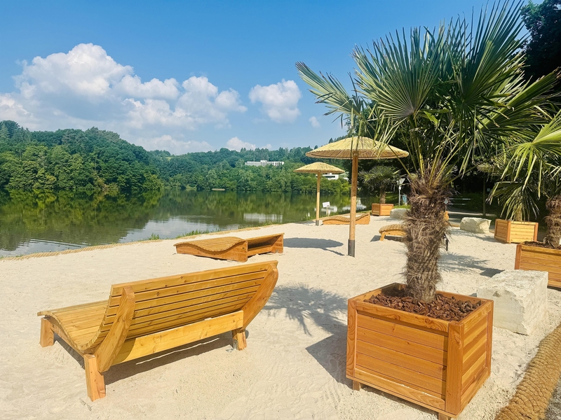 Stausee-Strand