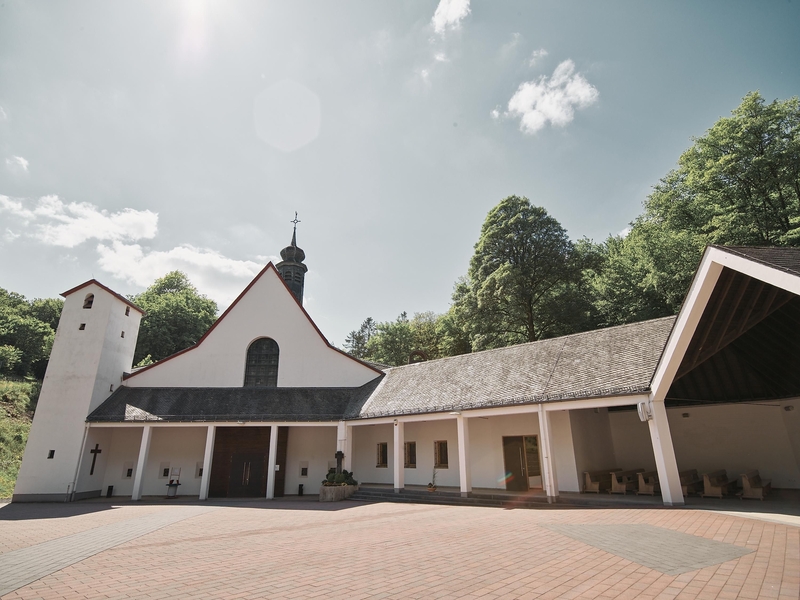 Blick in den Innenhof von Maria Martental